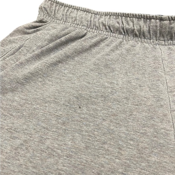 Nike Dri Fit Grey Athletic Running Shorts Large Embroidered Pockets Drawstring - Picture 3 of 8